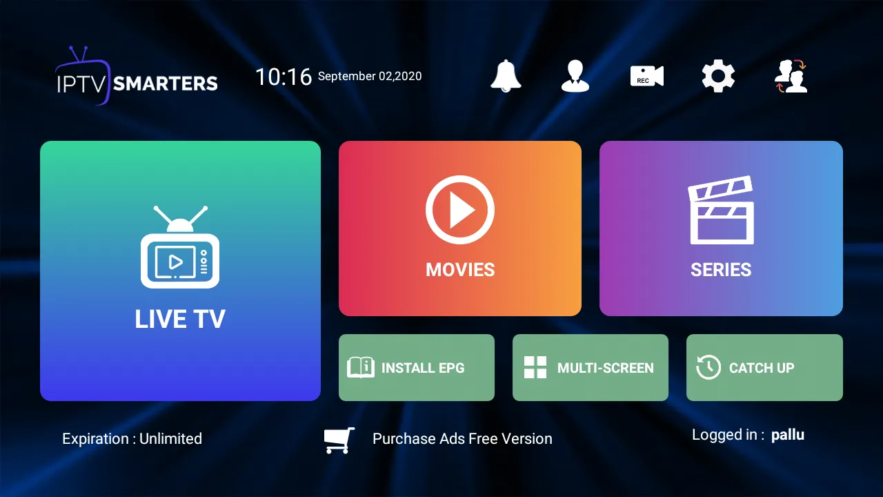 IPTV Smarters Pro sur Android : Live TV, Movies, Series