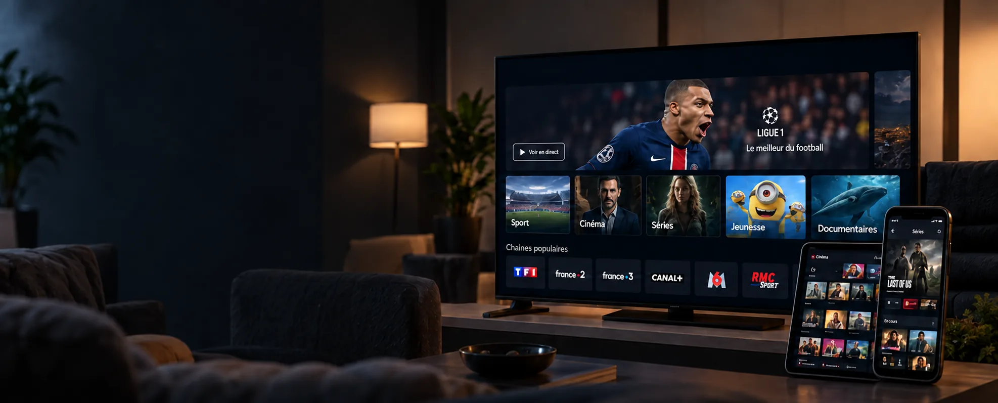 Regarder le football en direct avec un abonnement IPTV 4K sur Smart TV