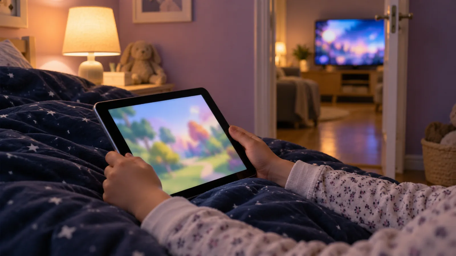 Tablette et téléviseur utilisés en même temps avec un abonnement IPTV multi-écrans